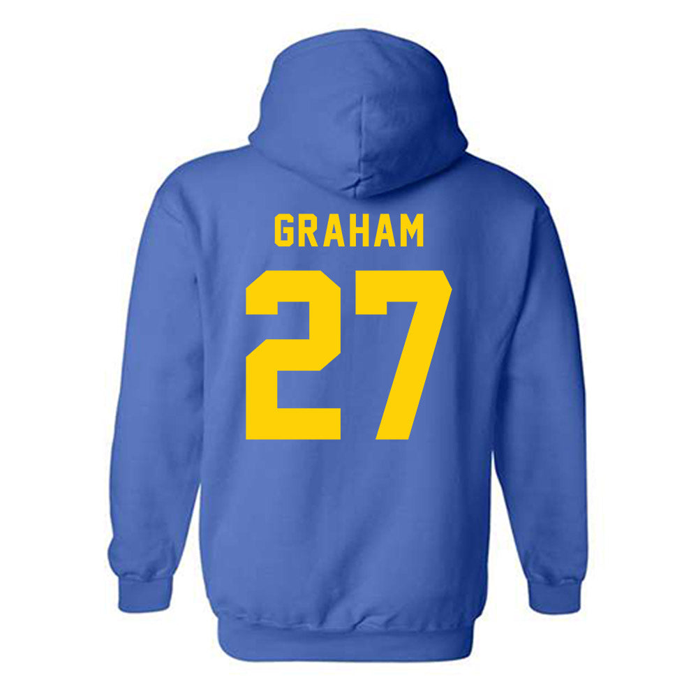 Delaware - NCAA Football : AJ Graham - Bowl Bound Sports Shersey Hooded Sweatshirt-1