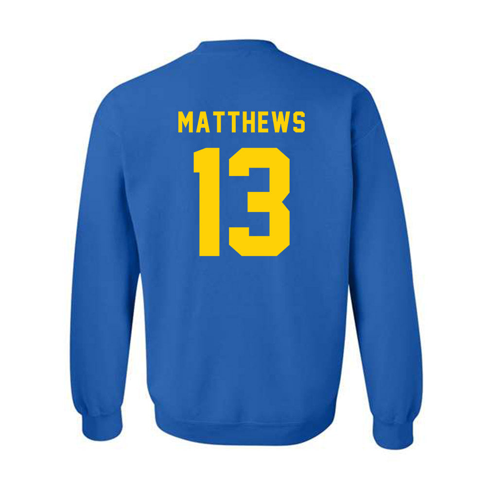 Delaware - NCAA Football : Noah Matthews - Bowl Bound Sports Shersey Crewneck Sweatshirt-1