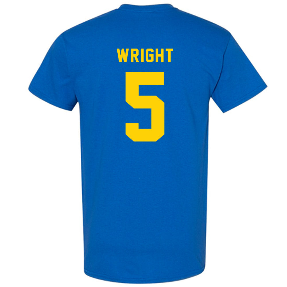 Delaware - NCAA Football : Kion Wright - Bowl Bound Sports Shersey T-Shirt-1