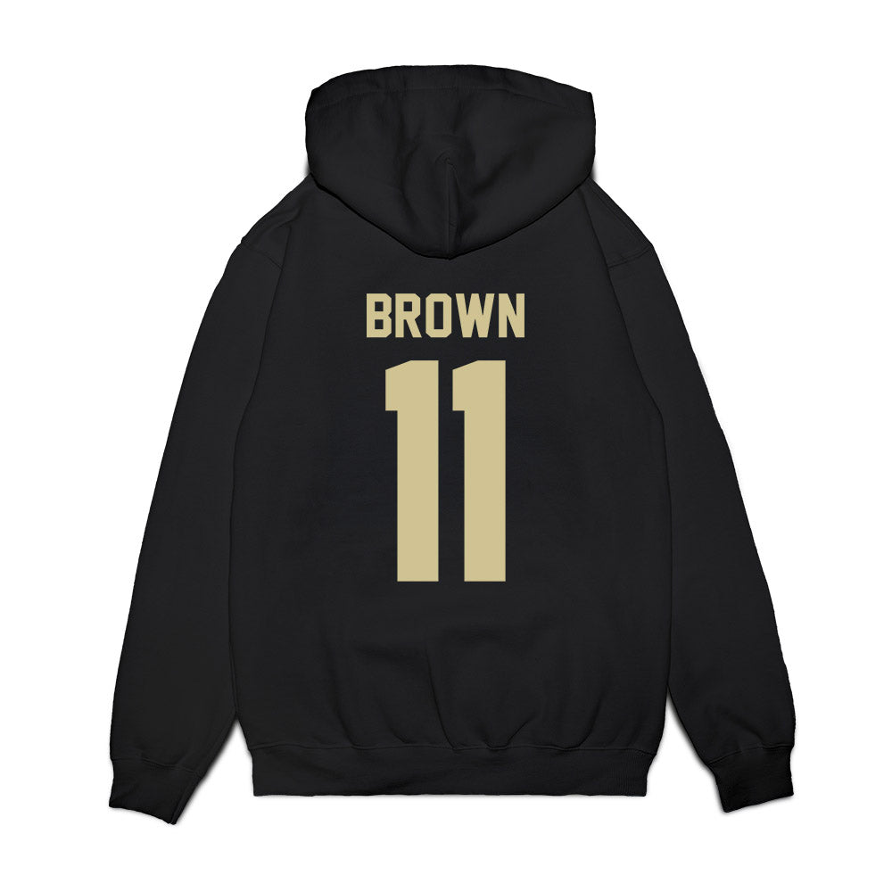 USF - NCAA Men's Basketball : CJ Brown - Vintage Bulls Premium Hooded Sweatshirt-1