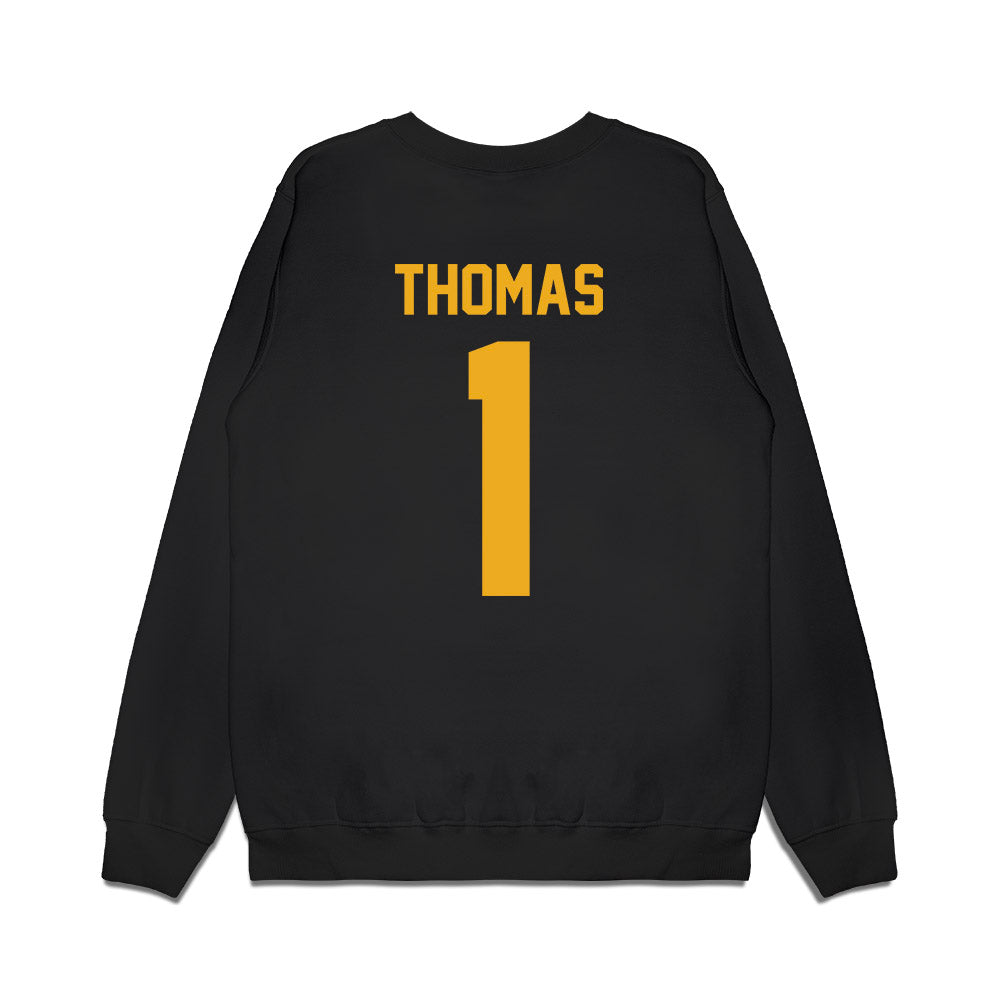 Kent State - NCAA Women's Basketball : Tatiana Thomas - Vintage Basketball Premium Crewneck Sweatshirt-1