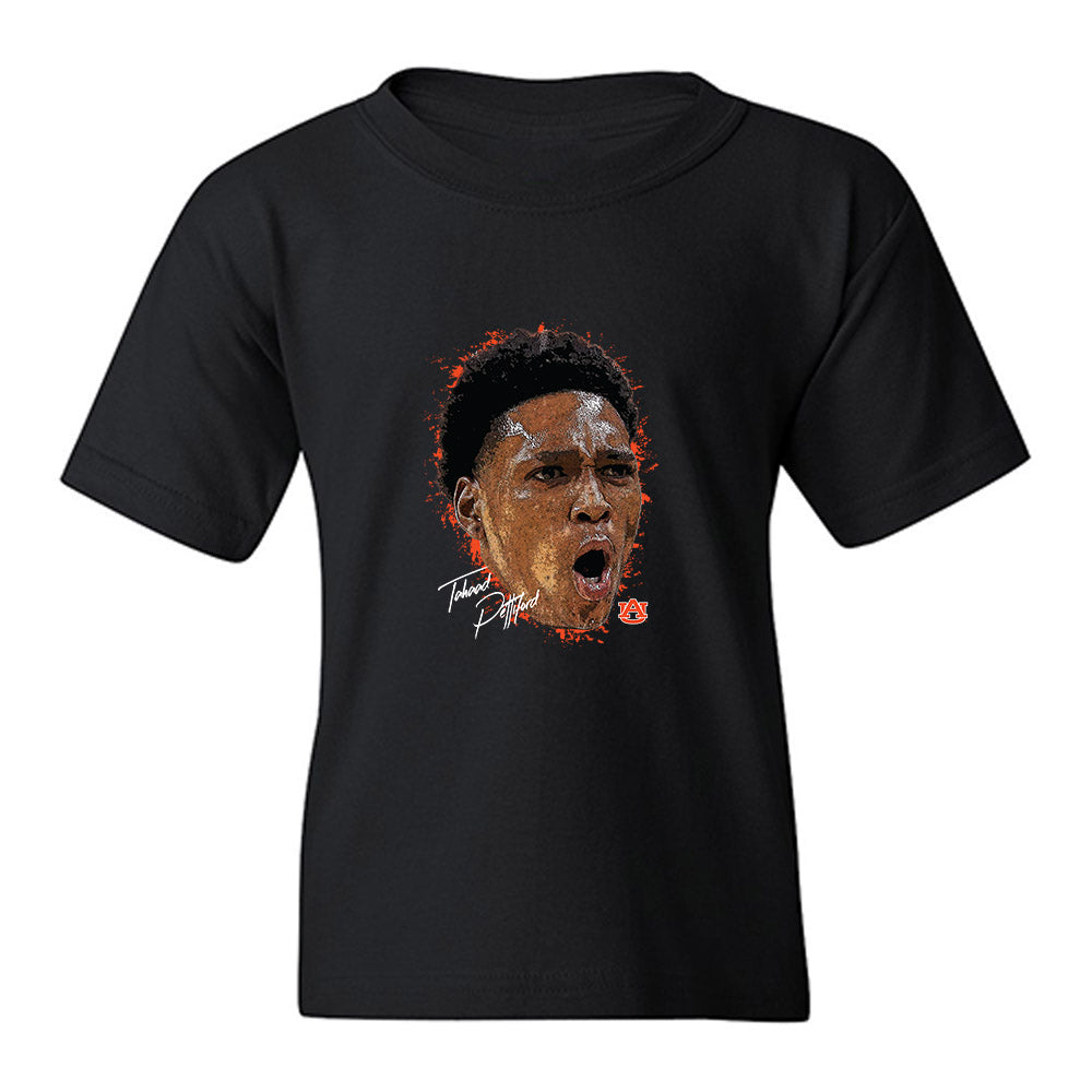 Auburn - NCAA Men's Basketball : Tahaad Pettiford - Gameface Youth T-Shirt-0
