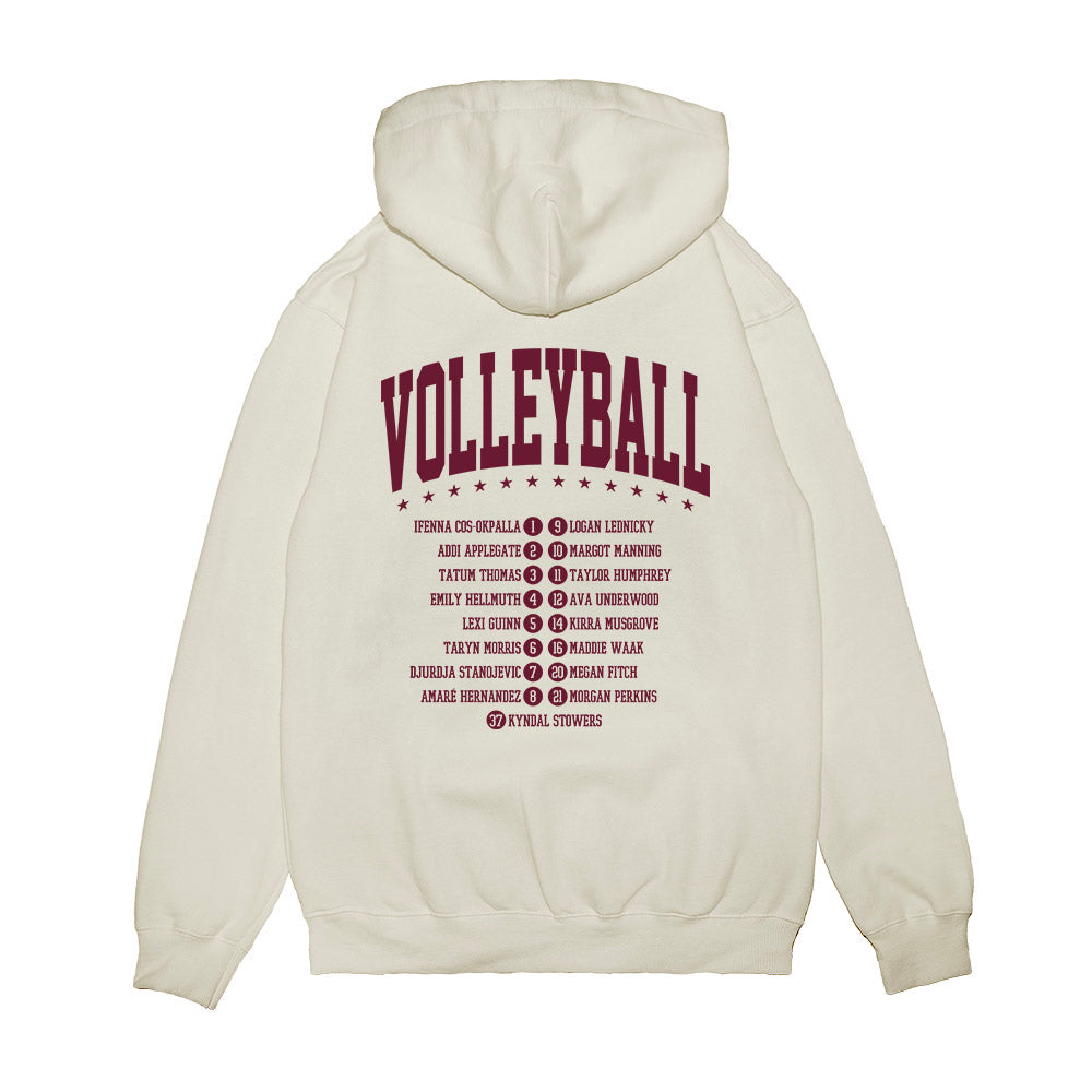 Texas A&M - NCAA Women's Volleyball : - Roster Premium Hooded Sweatshirt-1