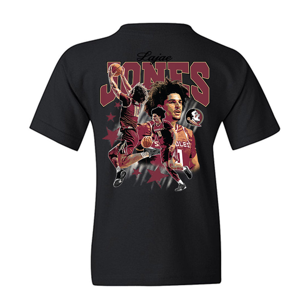FSU - NCAA Men's Basketball : Lajae Jones - Graphic Youth T-Shirt-1