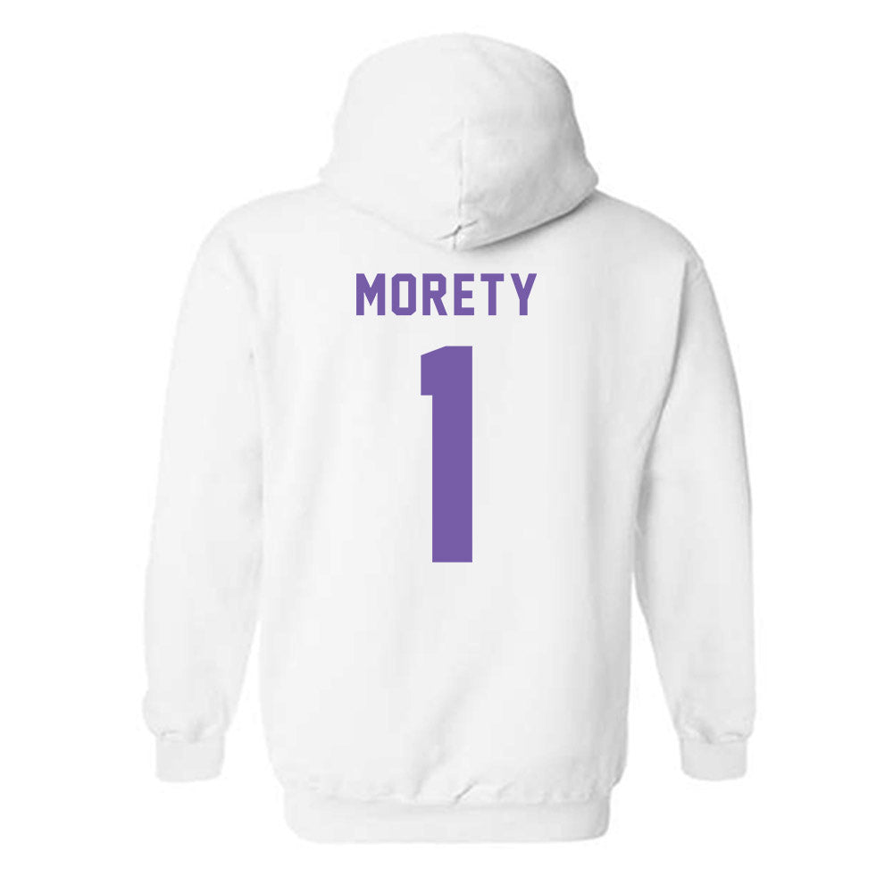 CCNY - NCAA Men's Basketball : Justin Morety - Classic Shersey Hooded Sweatshirt-1