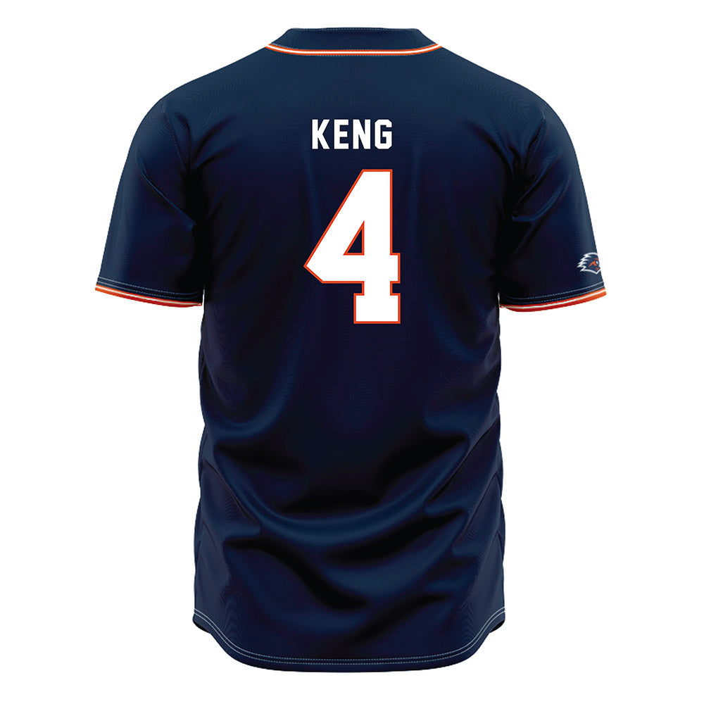 UTSA - NCAA Baseball : Chase Keng - Navy Jersey-1