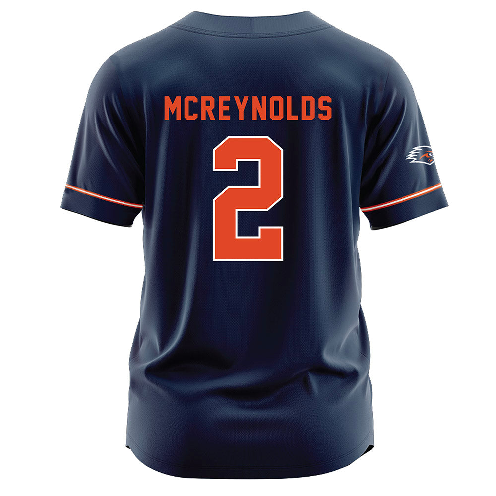 UTSA - NCAA Softball : Sydney McReynolds - Navy Jersey-1