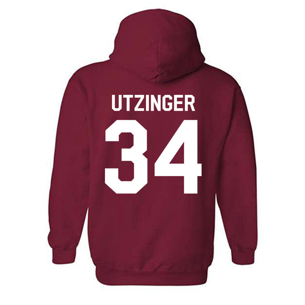 Indiana - NCAA Football : Jeffrey Utzinger - We're In Shersey Hooded Sweatshirt-1