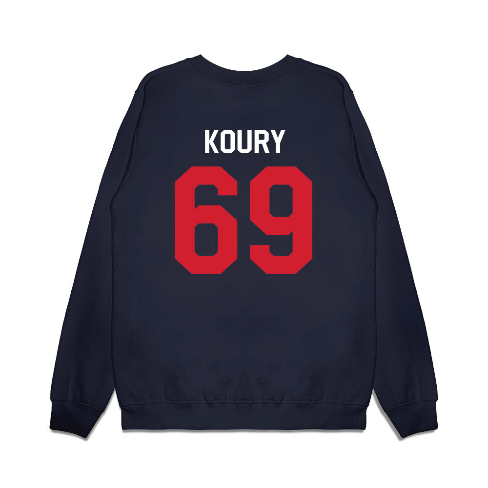 Ole Miss - NCAA Football : Joe Koury - We're In Premium Crewneck Sweatshirt-1