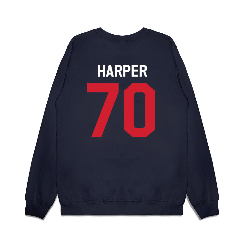 Ole Miss - NCAA Football : Devin Harper - We're In Premium Crewneck Sweatshirt-1