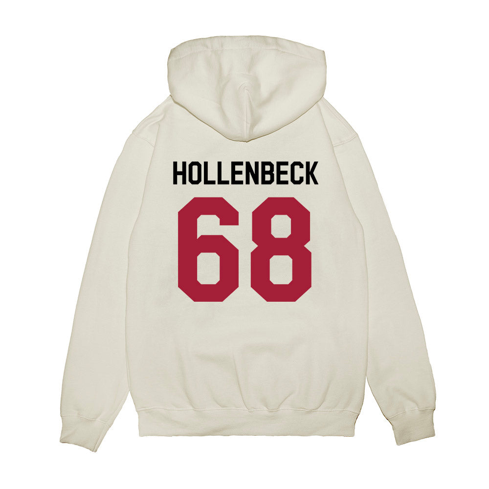 Oklahoma - NCAA Football : Owen Hollenbeck - We're In Premium Hooded Sweatshirt-1