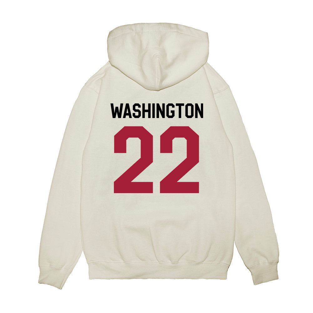 Oklahoma - NCAA Football : Trynae Washington - We're In Premium Hooded Sweatshirt-1