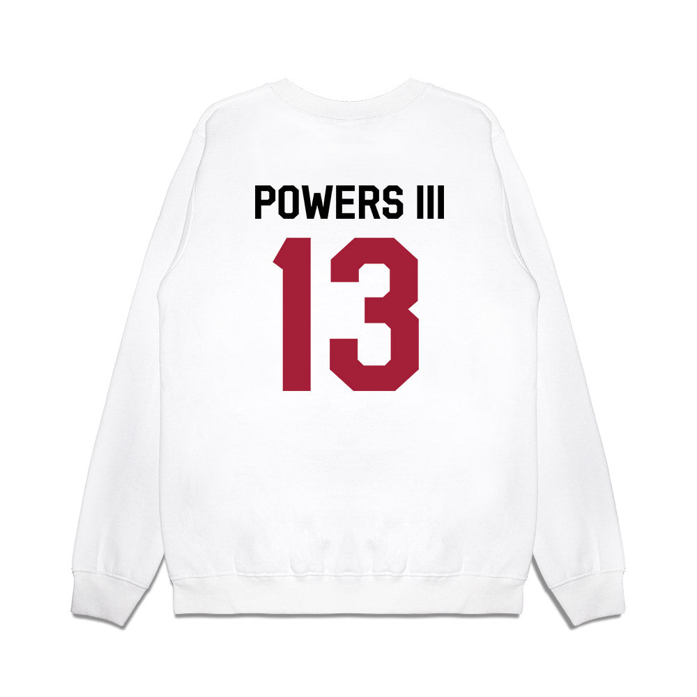 Oklahoma - NCAA Football : Reggie Powers III - We're In Premium Crewneck Sweatshirt-1