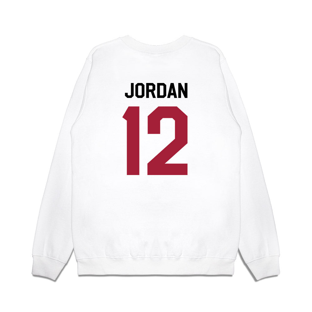 Oklahoma - NCAA Football : Devon Jordan - We're In Premium Crewneck Sweatshirt-1