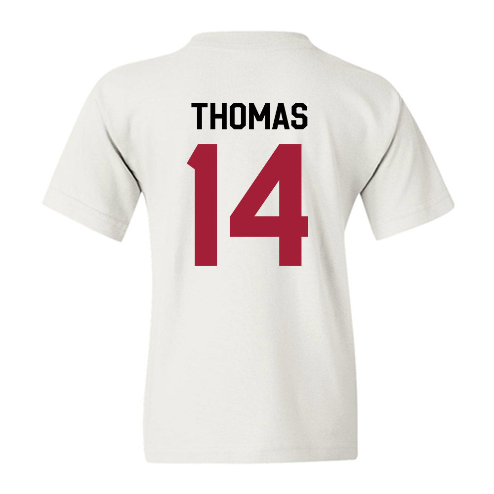 Oklahoma - NCAA Football : Elijah Thomas - We're In Youth T-Shirt-1