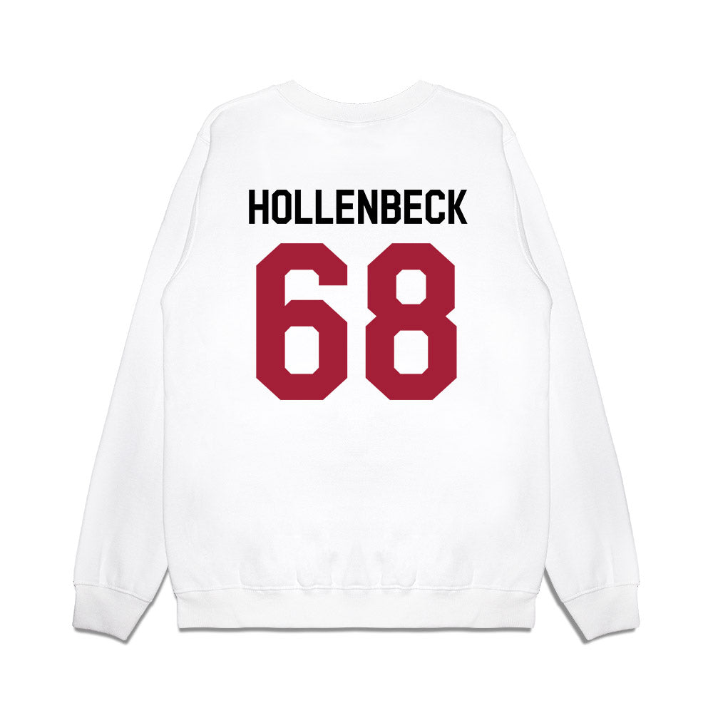 Oklahoma - NCAA Football : Owen Hollenbeck - We're In Premium Crewneck Sweatshirt-1