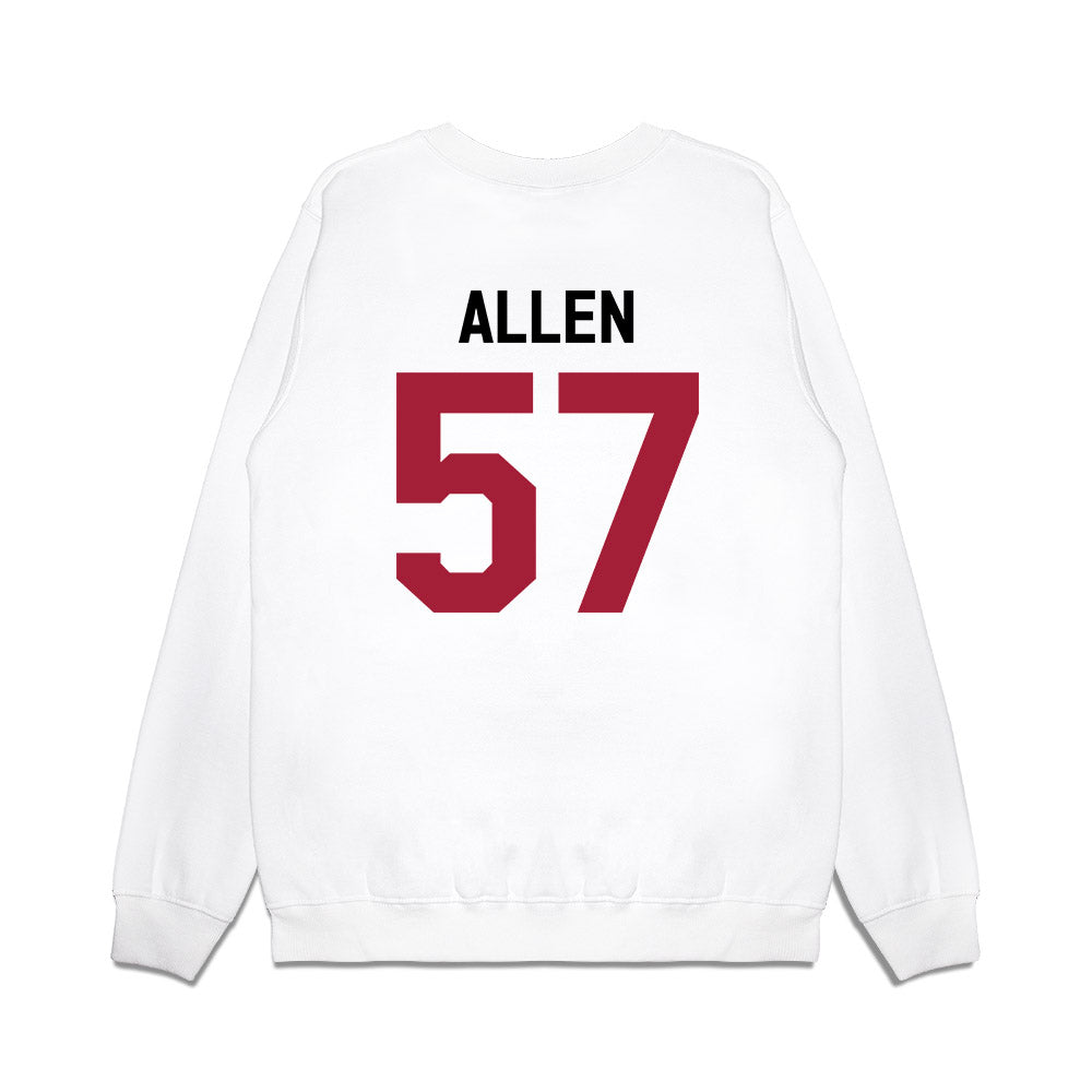 Oklahoma - NCAA Football : Gunnar Allen - We're In Premium Crewneck Sweatshirt-1