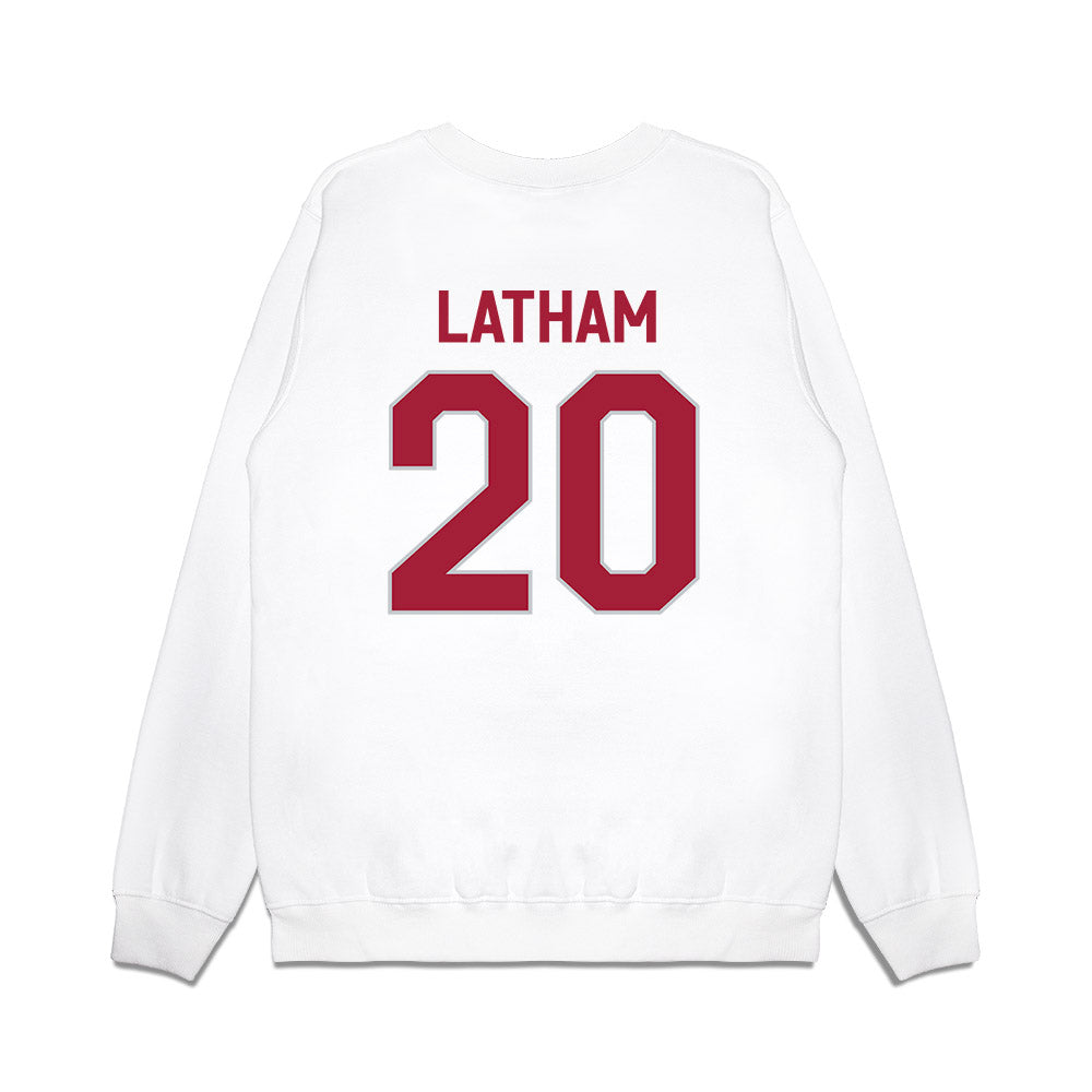 Alabama - NCAA Football : Jah-Marien Latham - We're In Premium Crewneck Sweatshirt-1