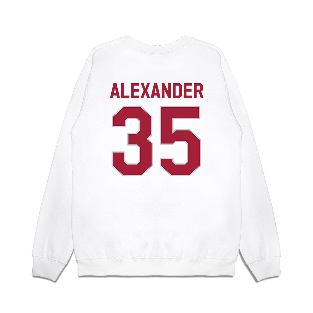 Alabama - NCAA Football : Jeremiah Alexander - We're In Premium Crewneck Sweatshirt-1