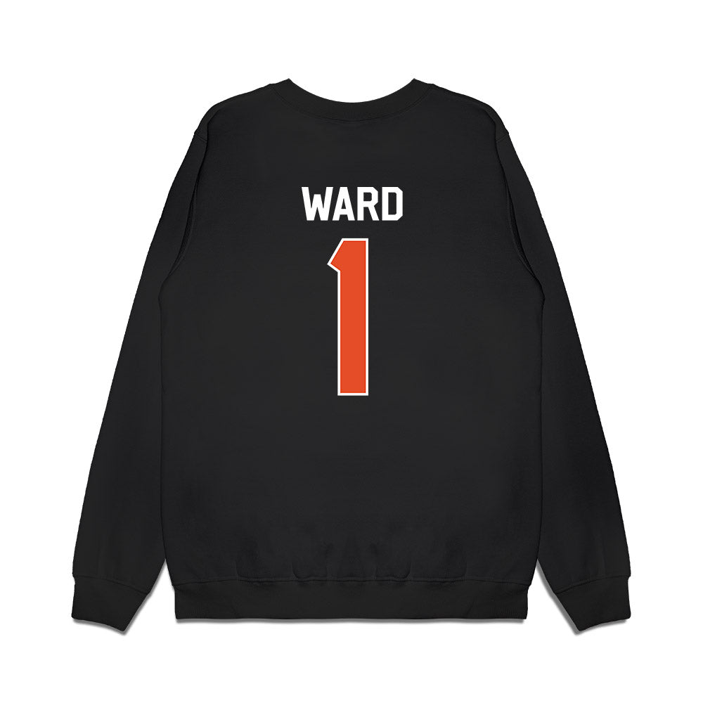 Miami - NCAA Football : Cam Ward - We're In Premium Crewneck Sweatshirt-1