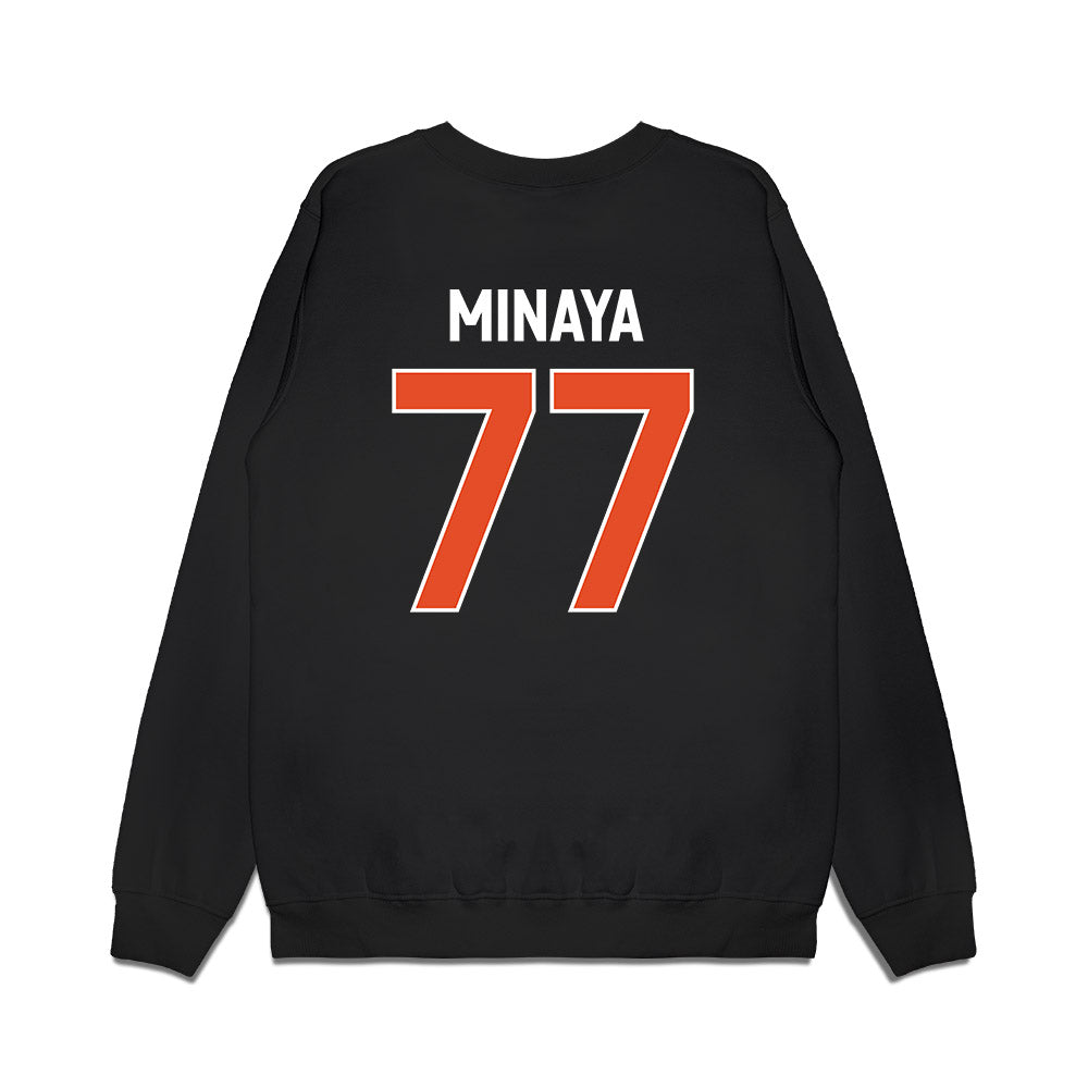 Miami - NCAA Football : Juan Minaya - We're In Premium Crewneck Sweatshirt-1