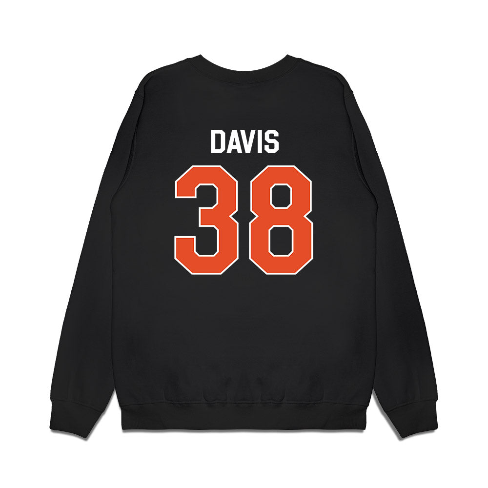 Miami - NCAA Football : Carter Davis - We're In Premium Crewneck Sweatshirt-1