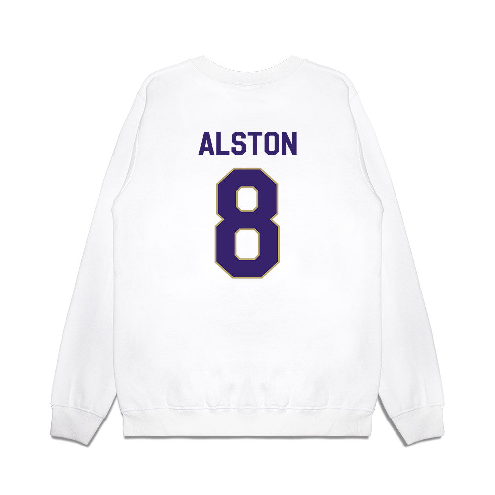 JMU - NCAA Football : Isaiah Alston - We're In Premium Crewneck Sweatshirt-1