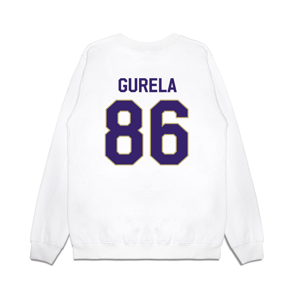 JMU - NCAA Football : Ethan Gurela - We're In Premium Crewneck Sweatshirt-1