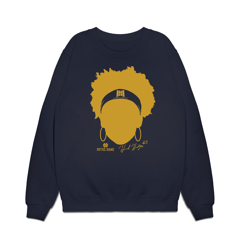 Notre Dame - NCAA Women's Basketball : Hannah Hidalgo - Silhouette Premium Crewneck Sweatshirt-0