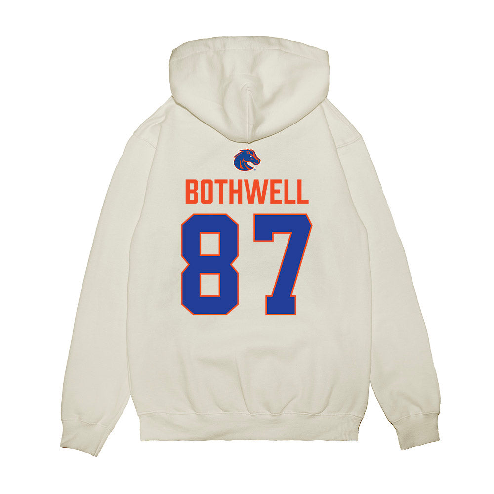 Boise State - NCAA Football : Mitch Bothwell - 3-Peat Conference Champs Premium Hooded Sweatshirt-1