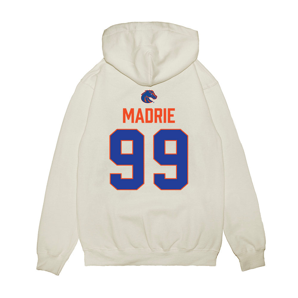 Boise State - NCAA Football : Michael Madrie - 3-Peat Conference Champs Premium Hooded Sweatshirt-1