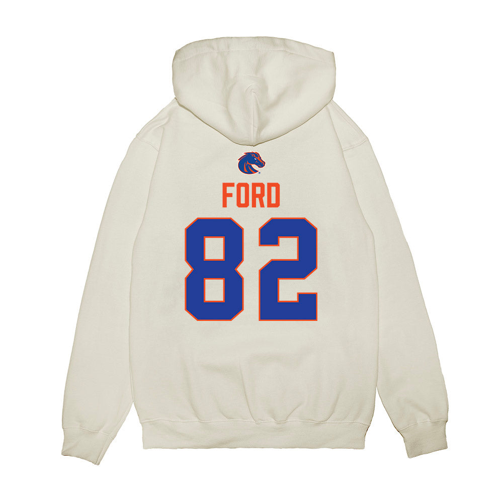 Boise State - NCAA Football : Ben Ford - 3-Peat Conference Champs Premium Hooded Sweatshirt-1