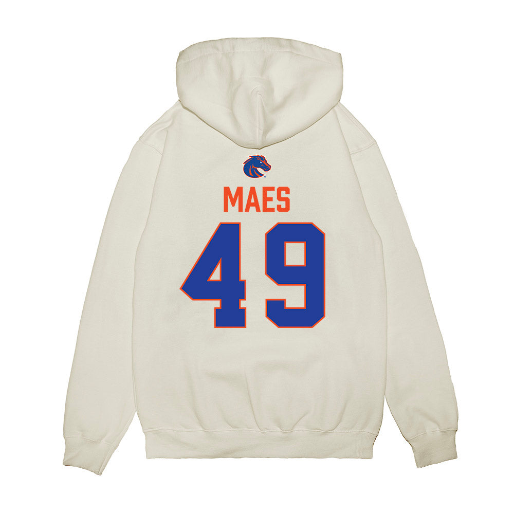 Boise State - NCAA Football : AJ Maes - 3-Peat Conference Champs Premium Hooded Sweatshirt-1