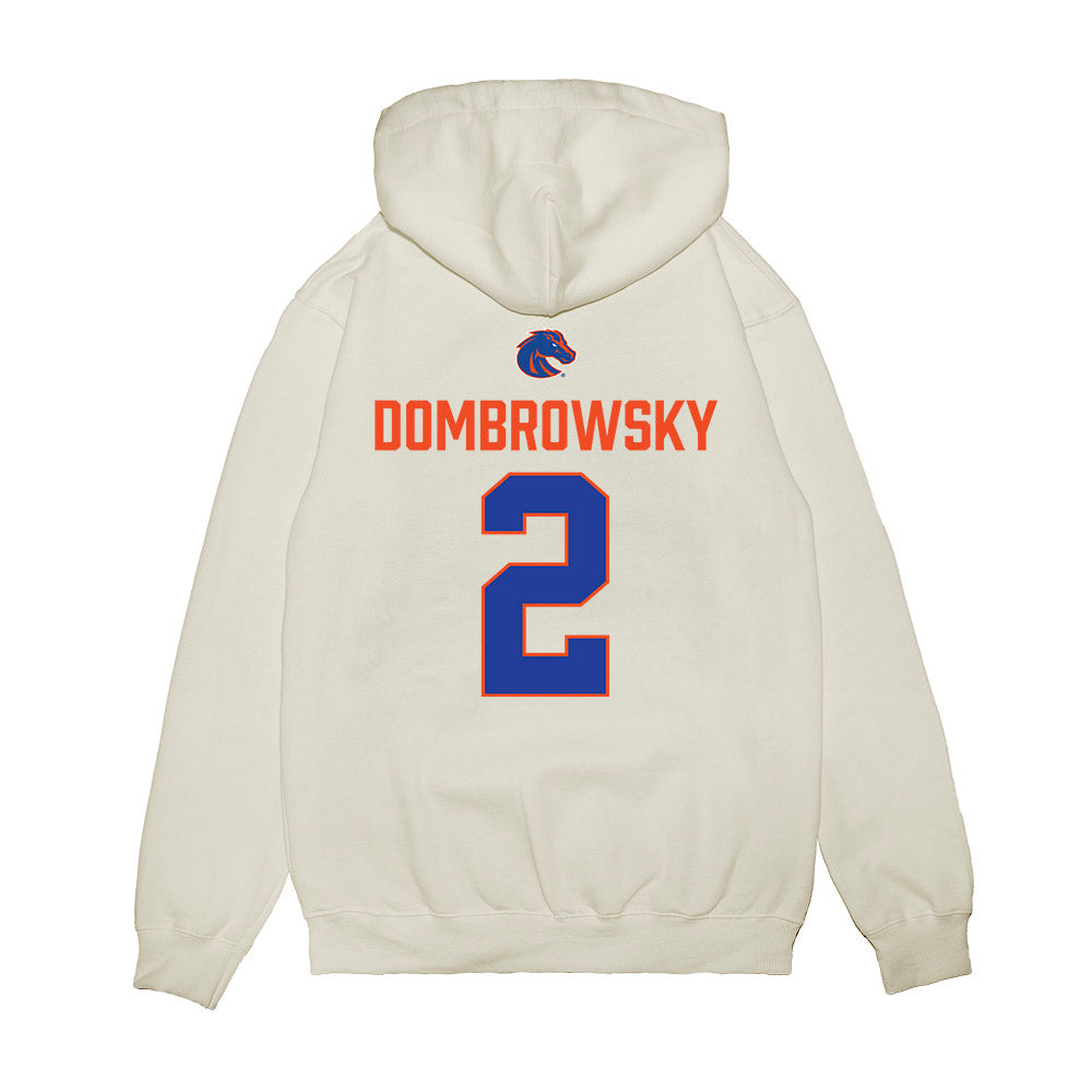 Boise State - NCAA Football : Gavin Dombrowsky - 3-Peat Conference Champs Premium Hooded Sweatshirt-1