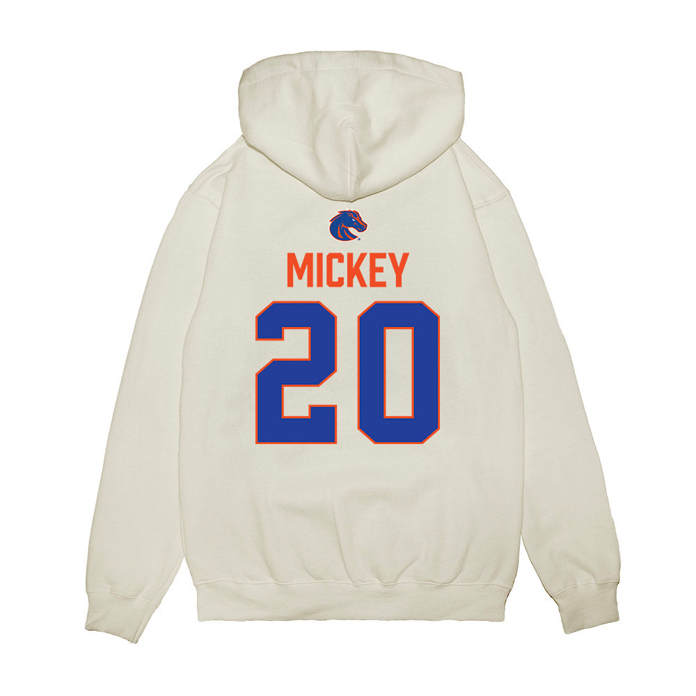Boise State - NCAA Football : Jaden Mickey - 3-Peat Conference Champs Premium Hooded Sweatshirt-1