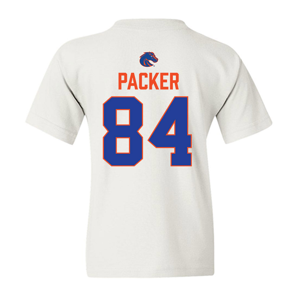 Boise State - NCAA Football : Gavin Packer - 3-Peat Conference Champs Youth T-Shirt-1