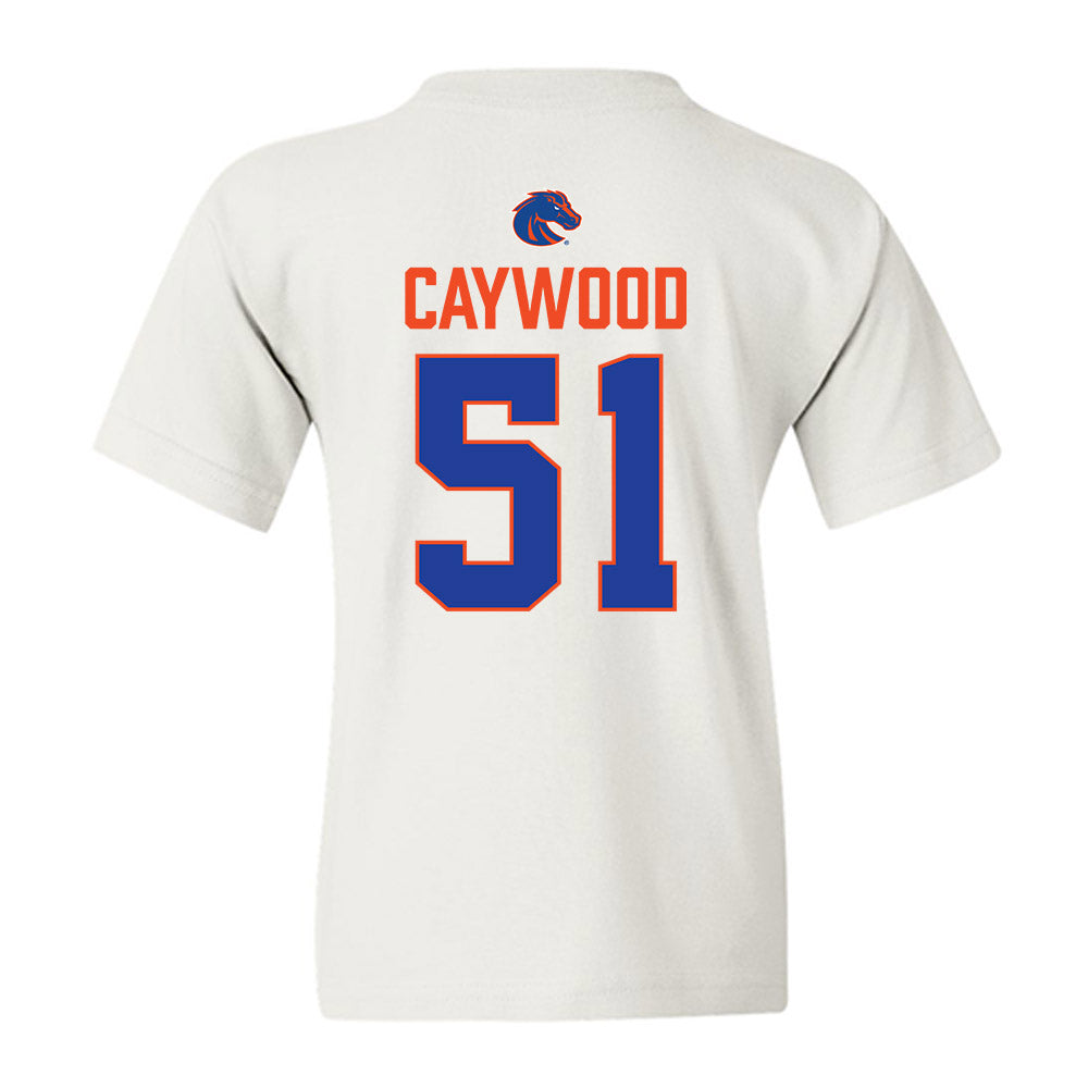 Boise State - NCAA Football : Roman Caywood - 3-Peat Conference Champs Youth T-Shirt-1