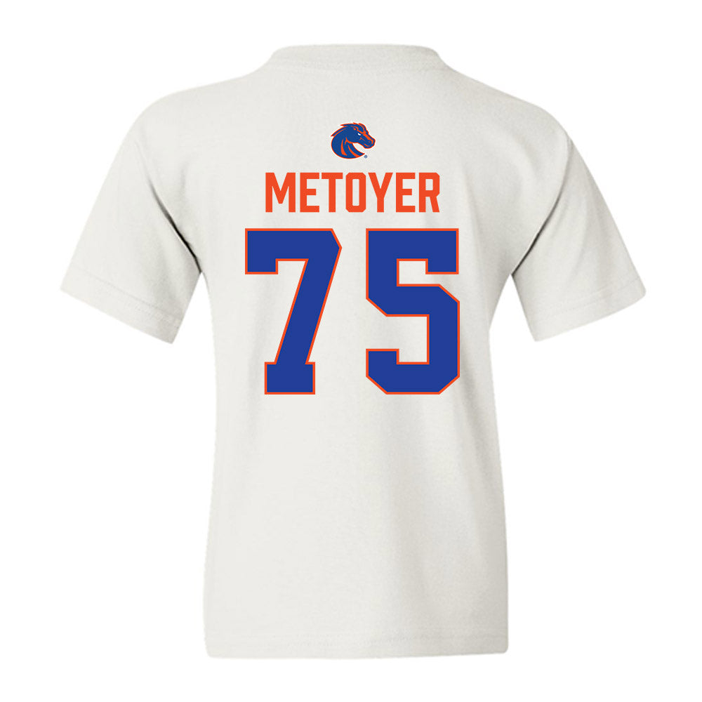 Boise State - NCAA Football : Daylon Metoyer - 3-Peat Conference Champs Youth T-Shirt-1