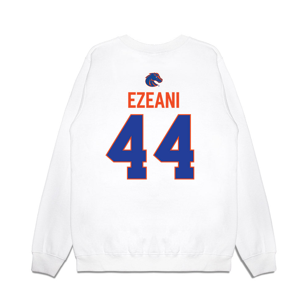 Boise State - NCAA Football : Udoka Ezeani - 3-Peat Conference Champs Premium Crewneck Sweatshirt-1