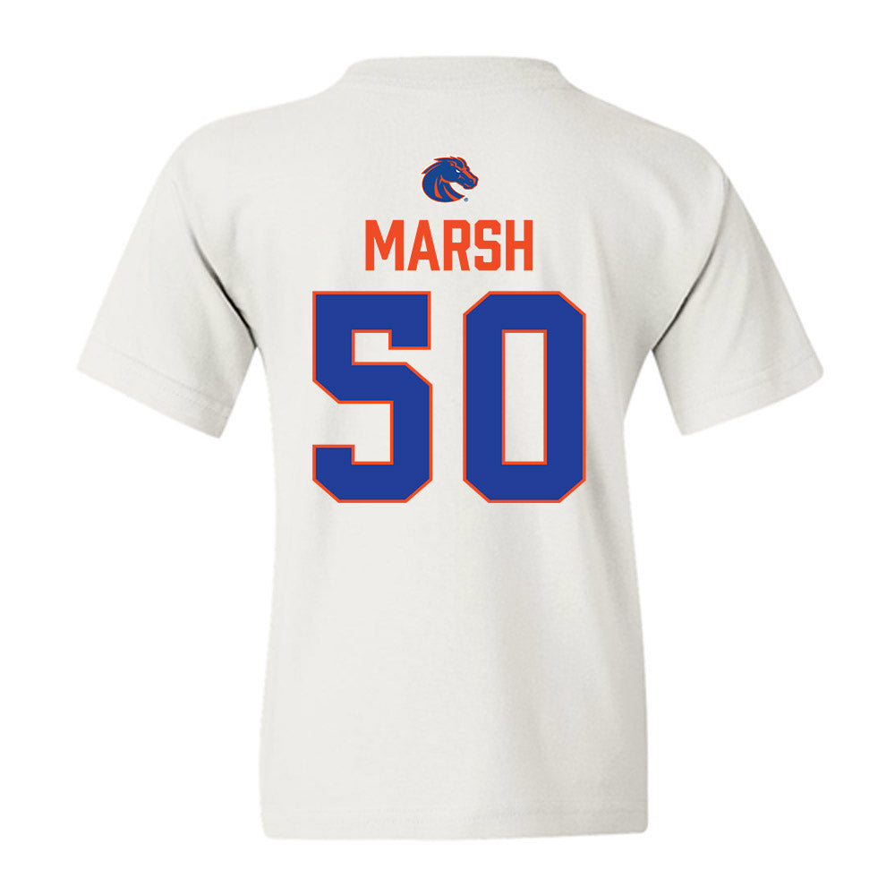 Boise State - NCAA Football : Joseph Marsh - 3-Peat Conference Champs Youth T-Shirt-1