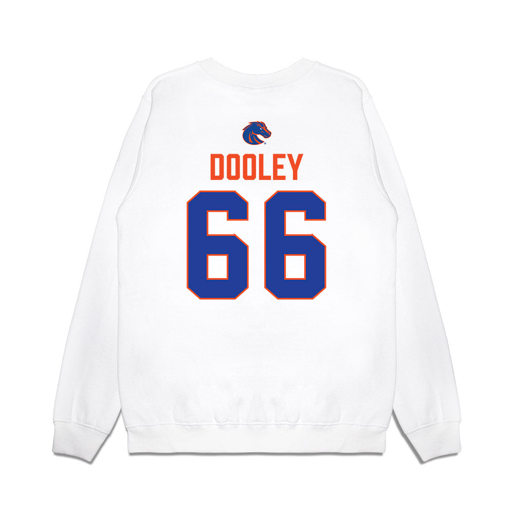 Boise State - NCAA Football : Benjamin Dooley - 3-Peat Conference Champs Premium Crewneck Sweatshirt-1