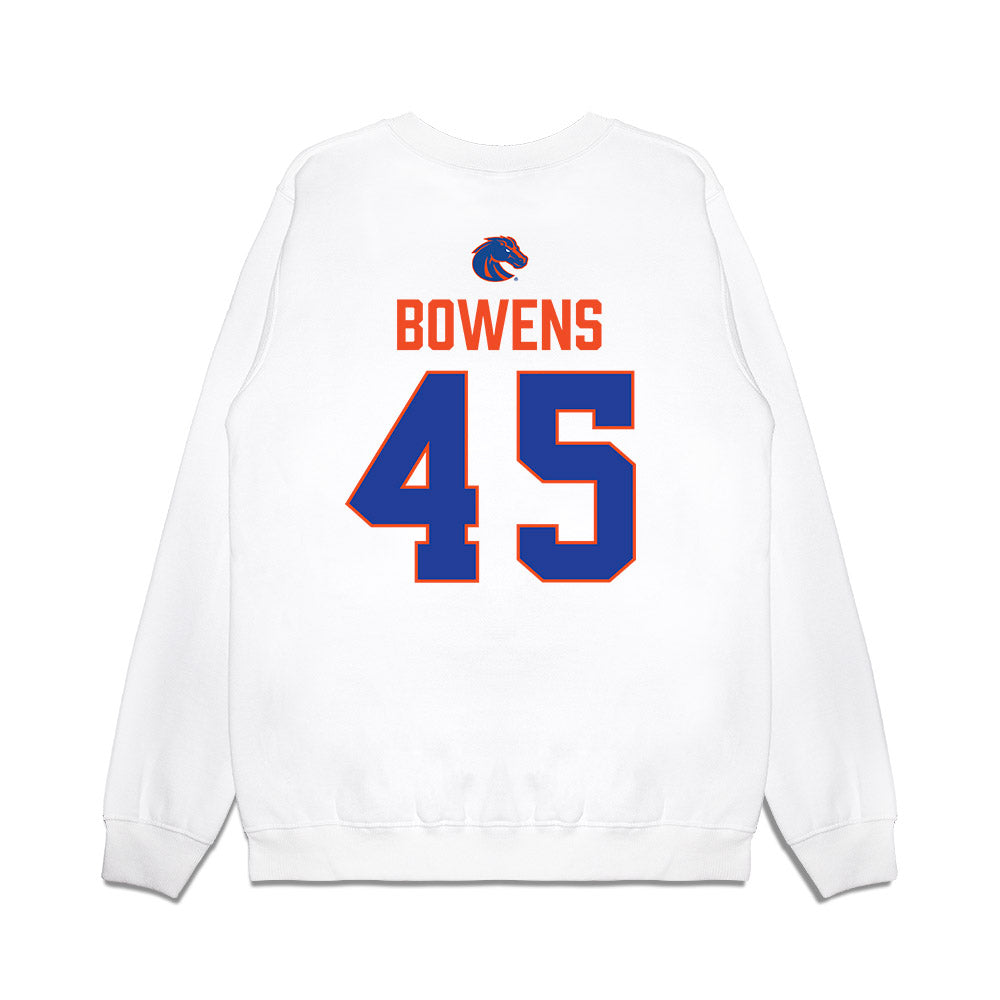Boise State - NCAA Football : markell bowens - 3-Peat Conference Champs Premium Crewneck Sweatshirt-1