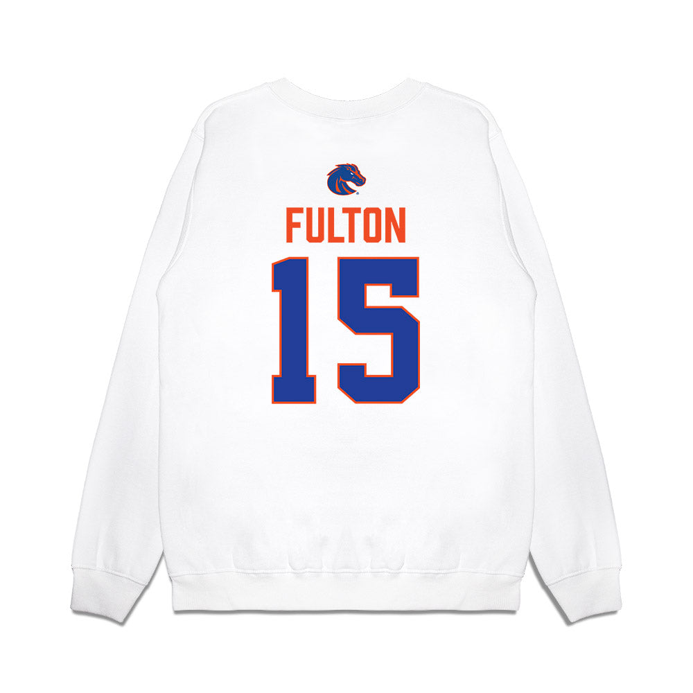 Boise State - NCAA Football : Colt Fulton - 3-Peat Conference Champs Premium Crewneck Sweatshirt-1