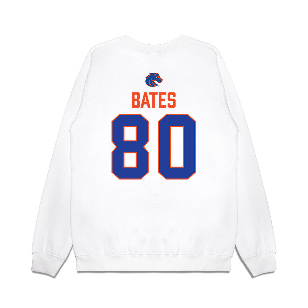 Boise State - NCAA Football : Cameron Bates - 3-Peat Conference Champs Premium Crewneck Sweatshirt-1