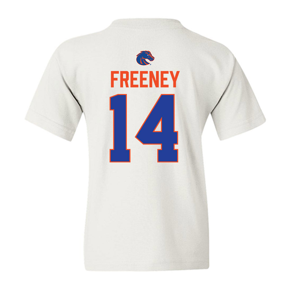 Boise State - NCAA Football : Demetrius Freeney - 3-Peat Conference Champs Youth T-Shirt-1