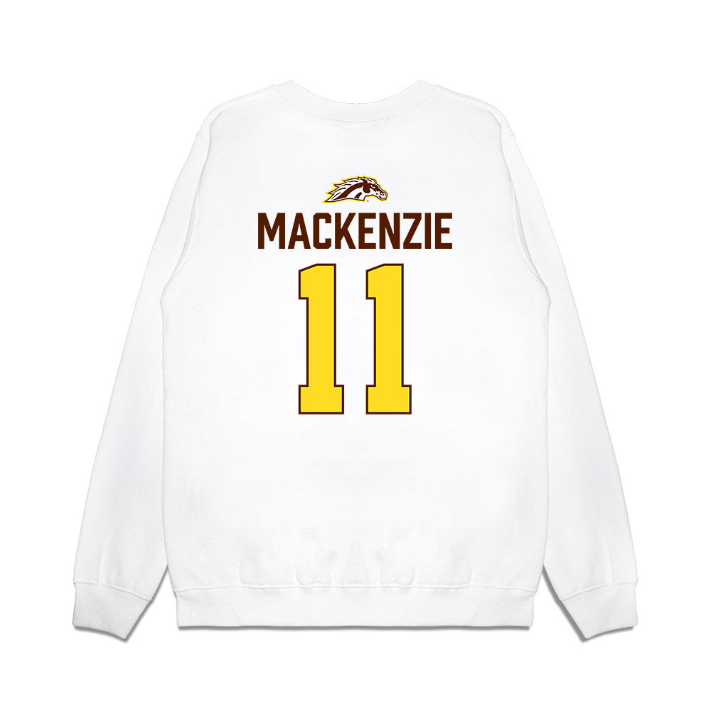 Western Michigan - NCAA Men's Ice Hockey : Tyler MacKenzie - Vintage Shersey Premium Crewneck Sweatshirt-1