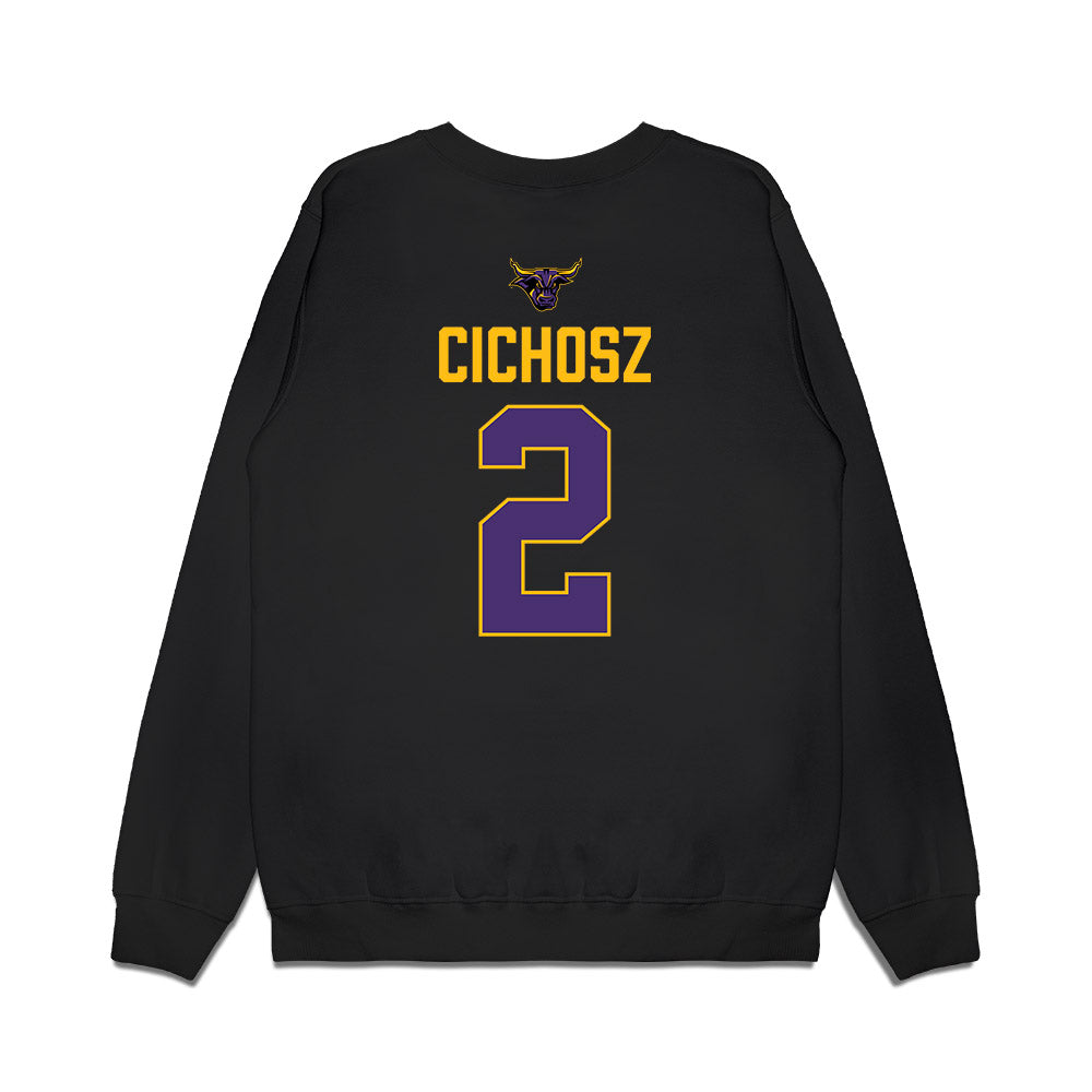 Minn. St. - NCAA Women's Ice Hockey : Mika Cichosz - Vintage Shersey Premium Crewneck Sweatshirt-1