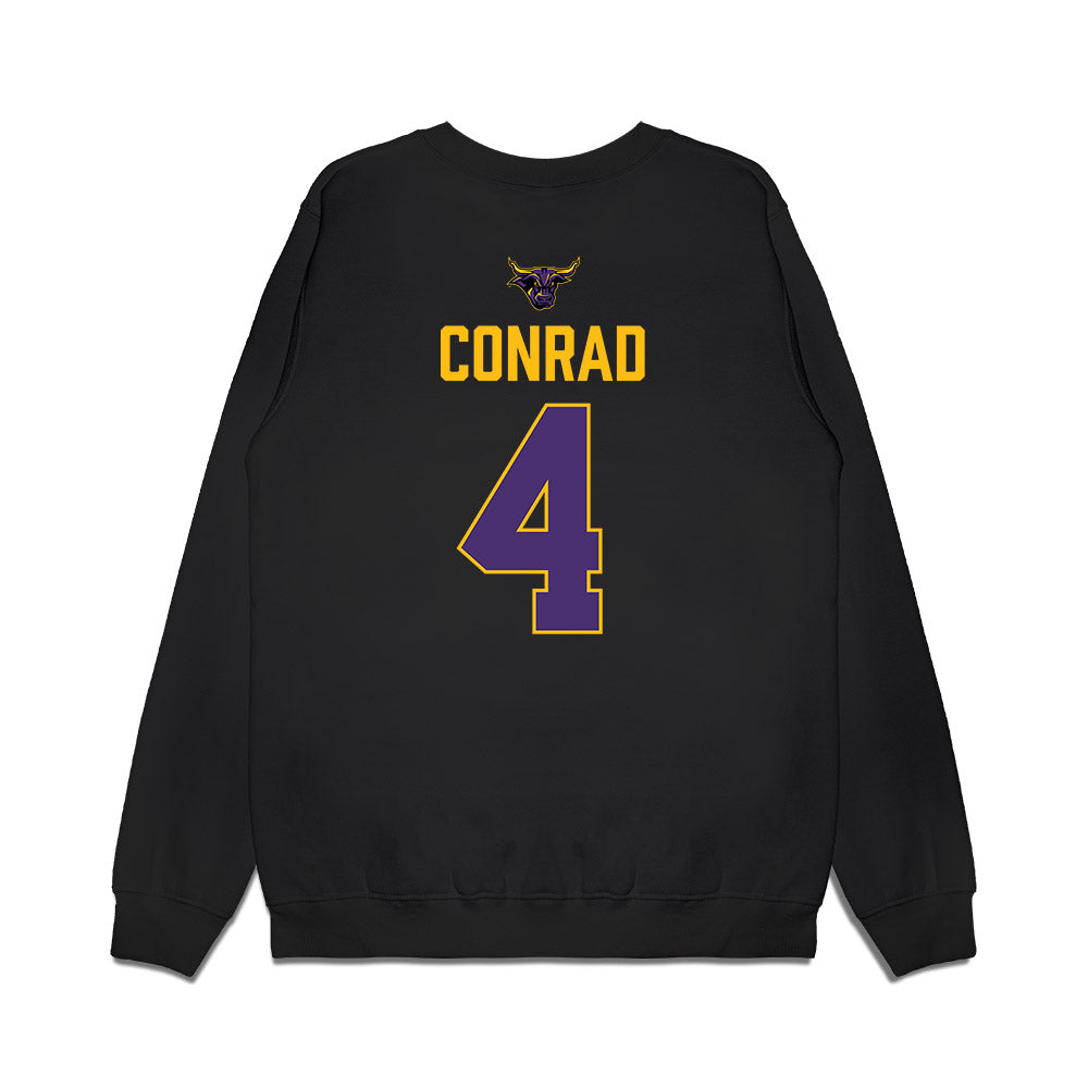 Minn. St. - NCAA Men's Ice Hockey : Jacob Conrad - Vintage Shersey Premium Crewneck Sweatshirt-1