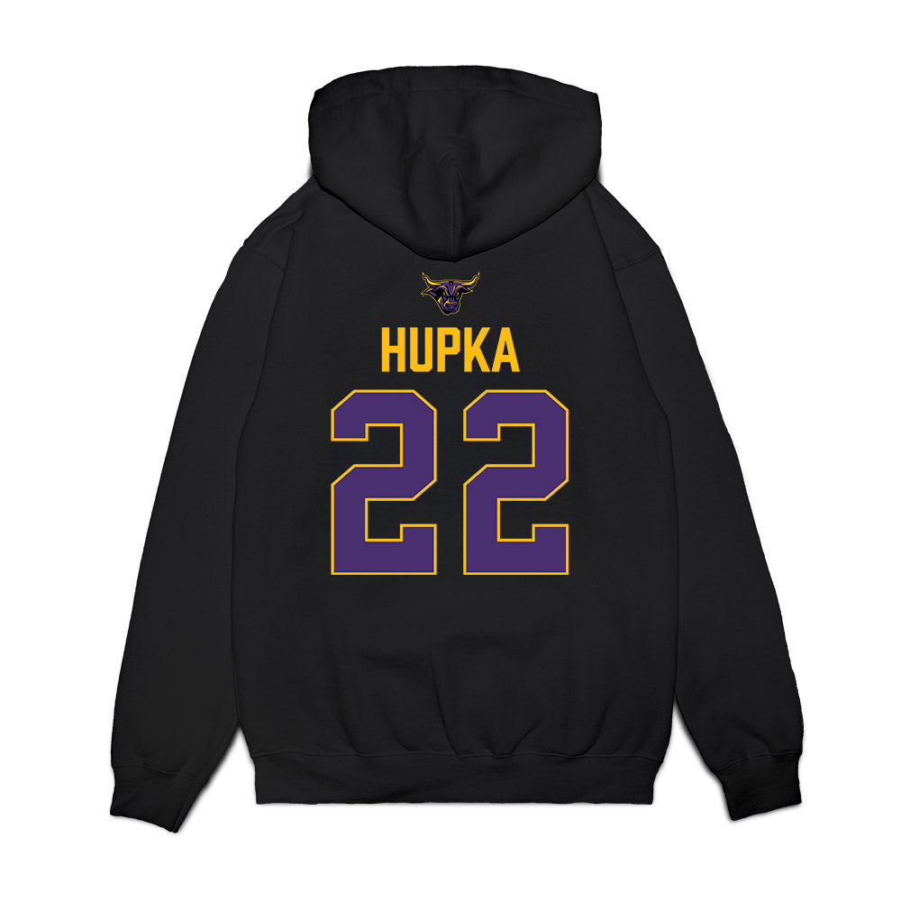 Minn. St. - NCAA Men's Ice Hockey : Liam Hupka - Vintage Shersey Premium Hooded Sweatshirt-1