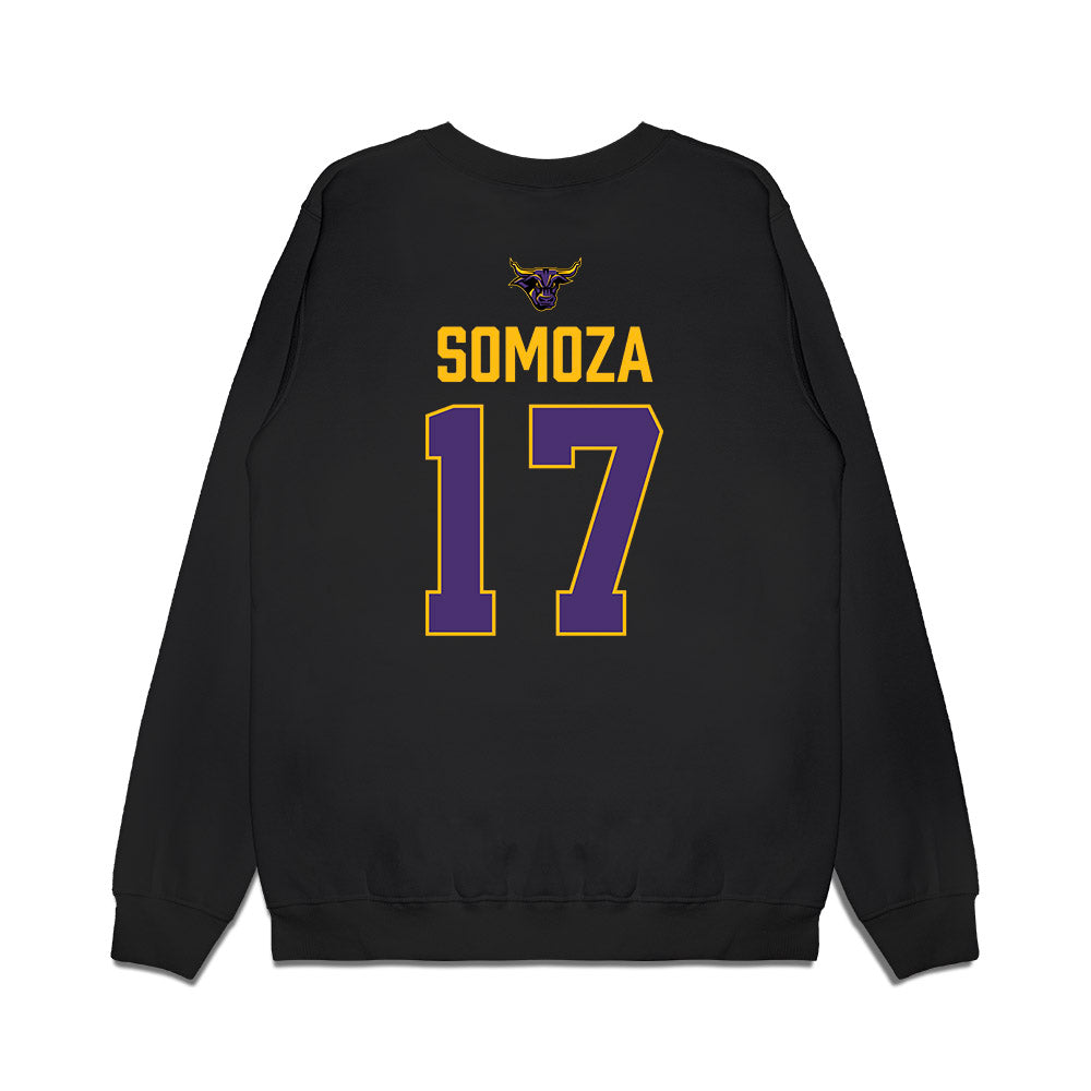 Minn. St. - NCAA Men's Ice Hockey : Ean Somoza - Vintage Shersey Premium Crewneck Sweatshirt-1